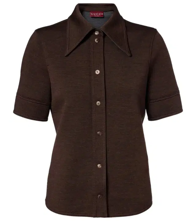 Wool and cotton-blend shirt