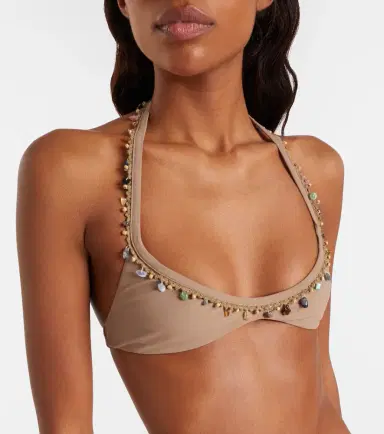 Christopher Esber Beach Quartz Minuscule embellished bikini top | Thumbnail 3