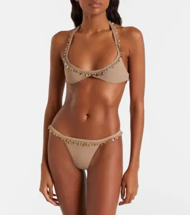 Christopher Esber Beach Quartz Minuscule embellished bikini top | Thumbnail 4