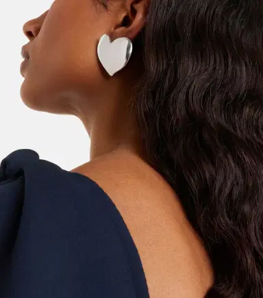Oscar de la Renta Heart clip-on earrings | Thumbnail 6 Oscar de la Renta Heart clip-on earrings | Thumbnail 6