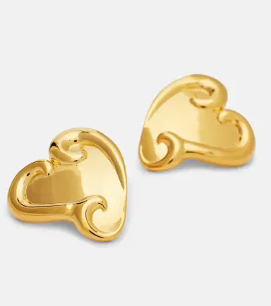 Oscar de la Renta Swirl Heart clip-on earrings | Thumbnail 2