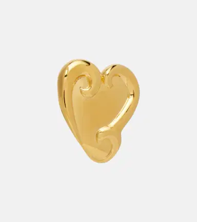 Oscar de la Renta Swirl Heart clip-on earrings | Thumbnail 3