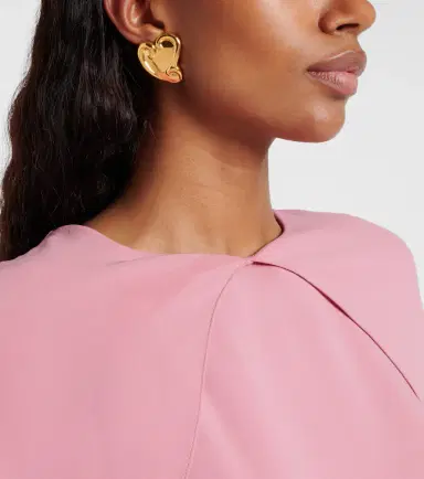 Oscar de la Renta Swirl Heart clip-on earrings | Thumbnail 6
