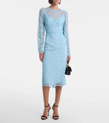 Dolce & Gabbana Cotton-blend lace cocktail dress | Thumbnail 5
