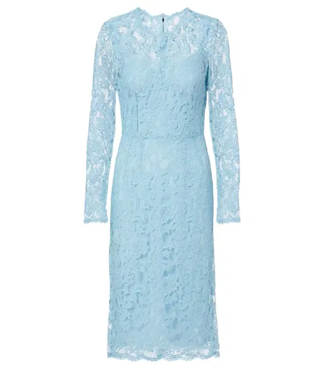Dolce & Gabbana Cotton-blend lace cocktail dress