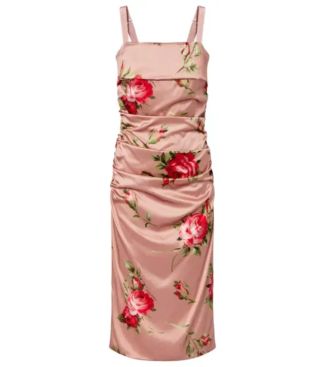 Dolce & Gabbana Floral satin midi dress