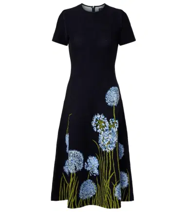 Oscar de la Renta Floral jacquard midi dress | Thumbnail 1