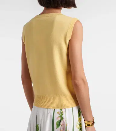 Oscar de la Renta Virgin wool sweater vest | Thumbnail 6 Oscar de la Renta Virgin wool sweater vest | Thumbnail 6