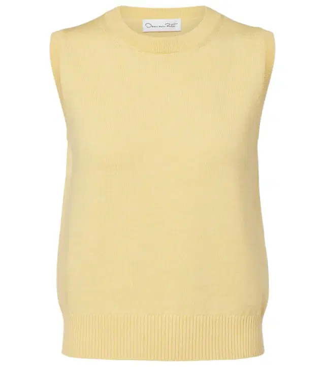 Oscar de la Renta Virgin wool sweater vest