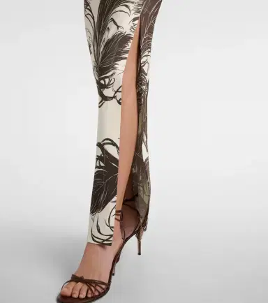 Oscar de la Renta Printed one-shoulder jersey maxi dress | Thumbnail 3