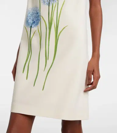 Oscar de la Renta Allium wool-blend minidress | Thumbnail 3