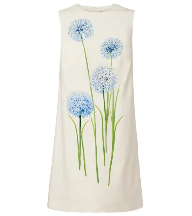 Allium wool-blend minidress