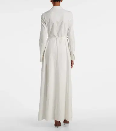 Oscar de la Renta Belted cotton poplin shirt dress | Thumbnail 5 Oscar de la Renta Belted cotton poplin shirt dress | Thumbnail 5
