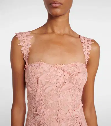 Oscar de la Renta Guipure lace cocktail dress | Thumbnail 2