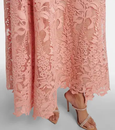 Oscar de la Renta Guipure lace cocktail dress | Thumbnail 3