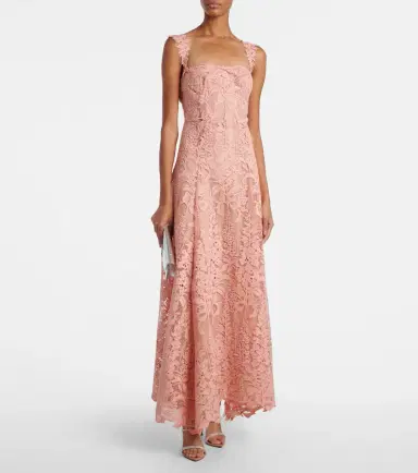 Oscar de la Renta Guipure lace cocktail dress | Thumbnail 4