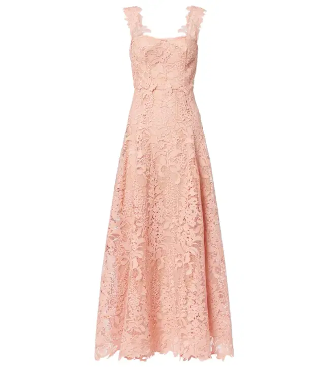 Guipure lace cocktail dress