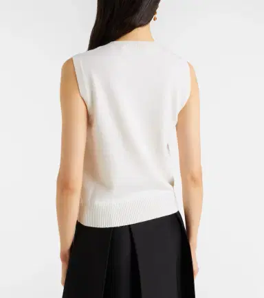 Oscar de la Renta Virgin wool sweater vest | Thumbnail 2 Oscar de la Renta Virgin wool sweater vest | Thumbnail 2