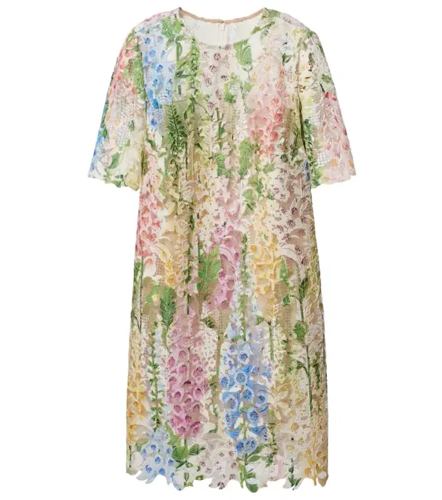 Floral lace minidress