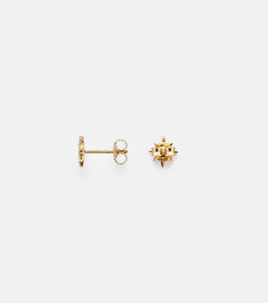 STONE AND STRAND Northern Star 10kt gold earrings with diamonds | Thumbnail 2