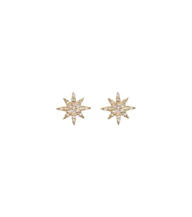 STONE AND STRAND Northern Star 10kt gold earrings with diamonds | Thumbnail 1