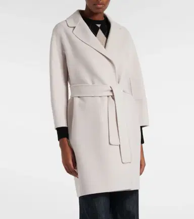 'S Max Mara Arona virgin wool wrap coat | Thumbnail 4