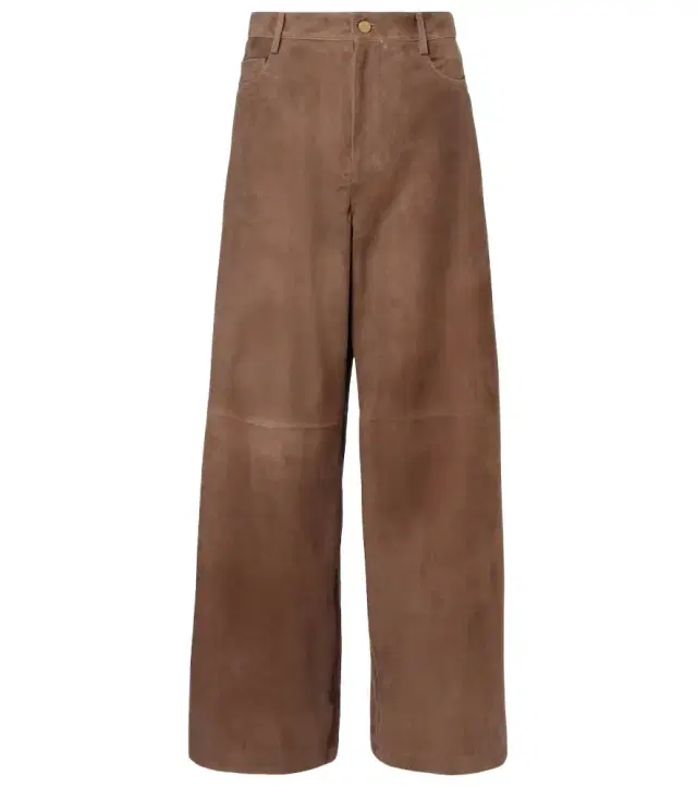 'S Max Mara Fulmine suede wide-leg pants
