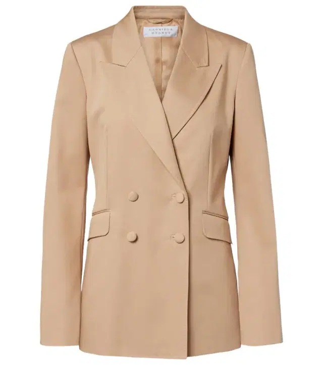 Gabriela Hearst Angela double-breasted cotton blazer