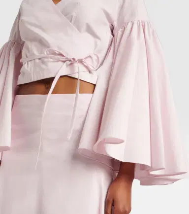 Jacquemus Paysan cotton poplin wrap top | Thumbnail 4