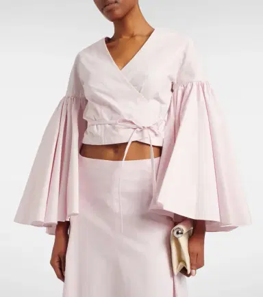 Jacquemus Paysan cotton poplin wrap top | Thumbnail 5