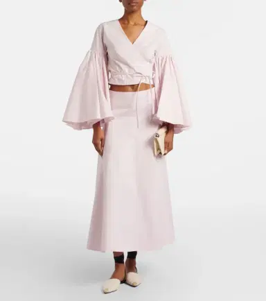 Jacquemus Paysan cotton poplin wrap top | Thumbnail 6