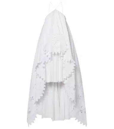 Jacquemus Provençale tiered cotton poplin gown | Thumbnail 1 Jacquemus Provençale tiered cotton poplin gown | Thumbnail 1