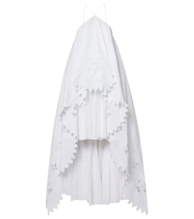 Jacquemus Provençale tiered cotton poplin gown