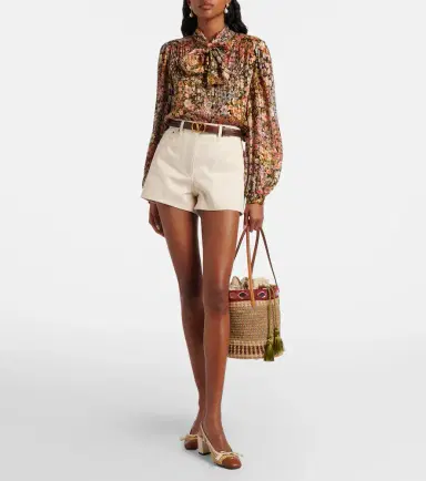 Valentino Garavani VLogo Large embellished raffia bucket bag | Thumbnail 5