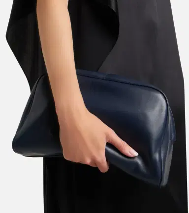 The Row Leila Small leather clutch | Thumbnail 6