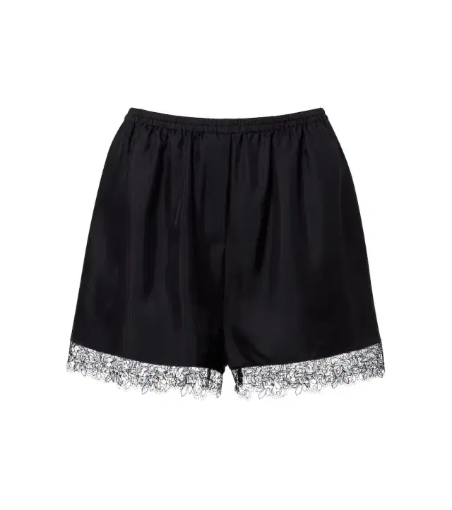 Róhe Lace-trimmed silk shorts