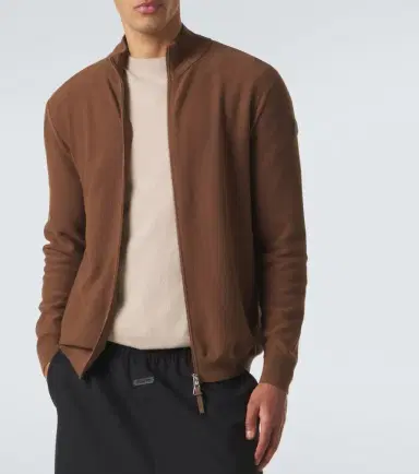Moncler Cotton zip-up sweater | Thumbnail 5 Moncler Cotton zip-up sweater | Thumbnail 5