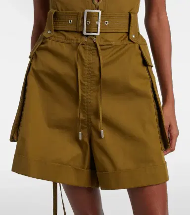 Alexander McQueen Belted cotton shorts | Thumbnail 5 Alexander McQueen Belted cotton shorts | Thumbnail 5