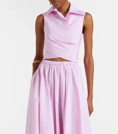Patou Striped cotton top | Thumbnail 4