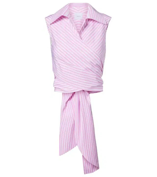 Striped cotton top