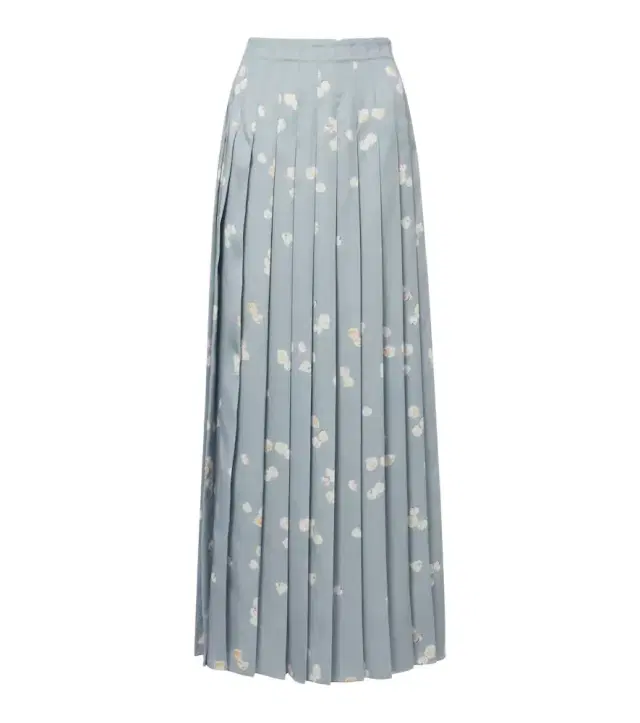 Monti floral pleated midi skirt