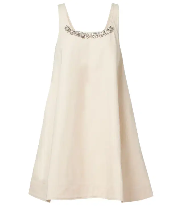 Simone Rocha Embellished cotton minidress