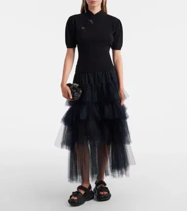 Simone Rocha Embellished cashmere sweater | Thumbnail 3