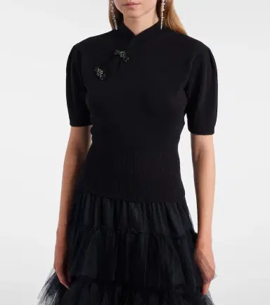 Simone Rocha Embellished cashmere sweater | Thumbnail 5