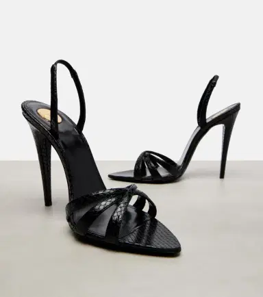 Saint Laurent Kate leather slingback sandals | Thumbnail 4
