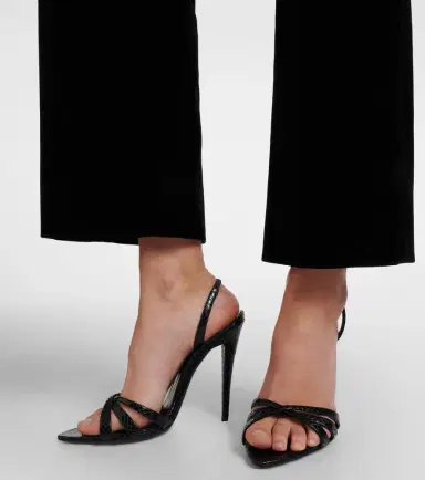 Saint Laurent Kate leather slingback sandals | Thumbnail 6