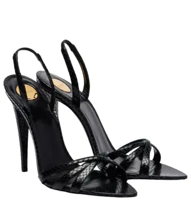 Saint Laurent Kate leather slingback sandals | Thumbnail 1