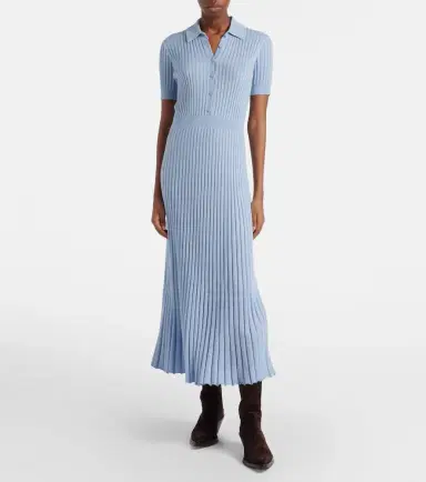 Gabriela Hearst Amor ribbed-knit silk and cashmere maxi dress | Thumbnail 2