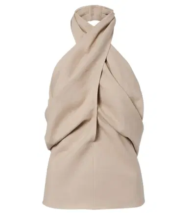 Magda Butrym Draped halterneck linen top | Thumbnail 1