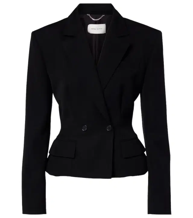 Peplum wool blazer